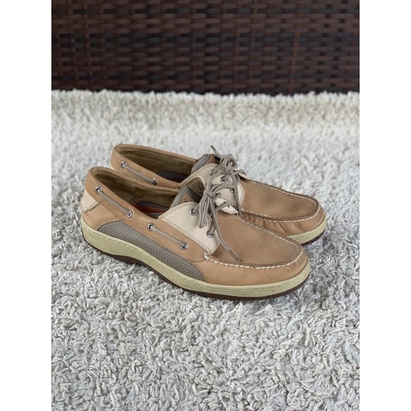 Sperry Other - Sperry Billfish 3 Eye Boat Shoe Tan Brown Leather Casual Slip On 0799023 Mens 13